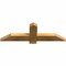 Ekena Millwork Eugene Rough Sawn Timber Gable Bracket, Western Red Cedar, 36"W x 12"H x 2"D x 4"F, 8/12 Pitch GBW036X12X0204EUG00RWR - alternate 2
